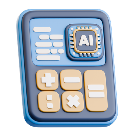 Ai Calculator  3D Icon