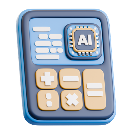 Ai Calculator  3D Icon
