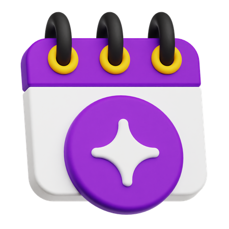 Ai Calendar  3D Icon