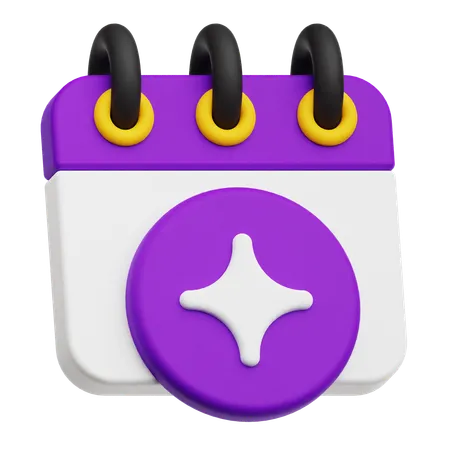 Ai Calendar  3D Icon