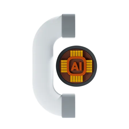 Ai Call 3 D Icon And Illustration 3D Icon