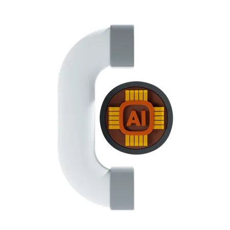 Ai Call  3D Icon