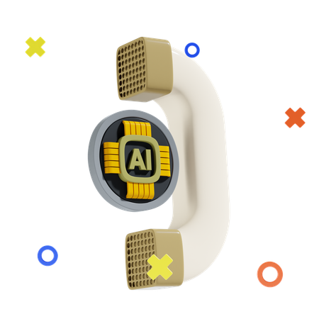 Ai Call  3D Icon