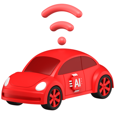 Ai car  3D Icon