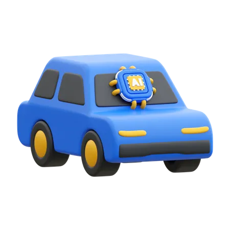 Ai Car  3D Icon