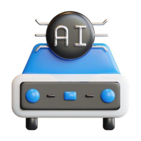 Ai Car  3D Icon