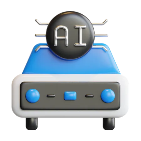 Ai Car  3D Icon