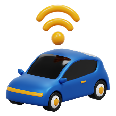 AI CAR  3D Icon