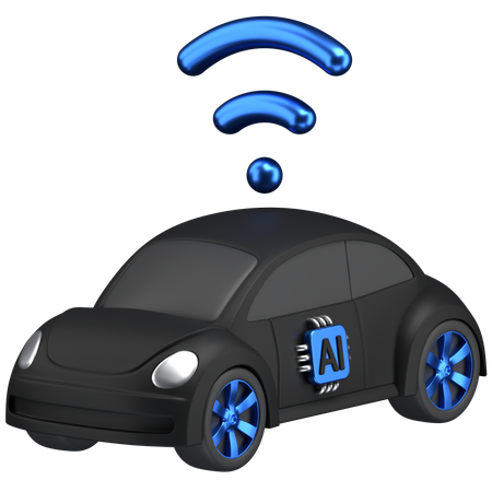 Ai Car  3D Icon