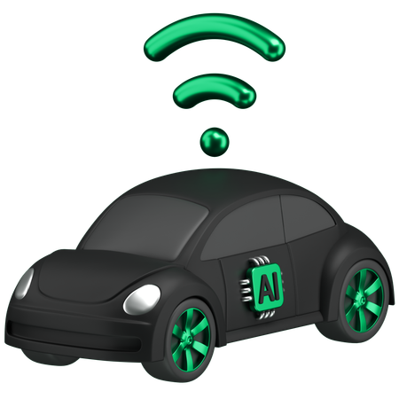 Ai Car  3D Icon