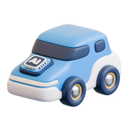 Ai Car  3D Icon