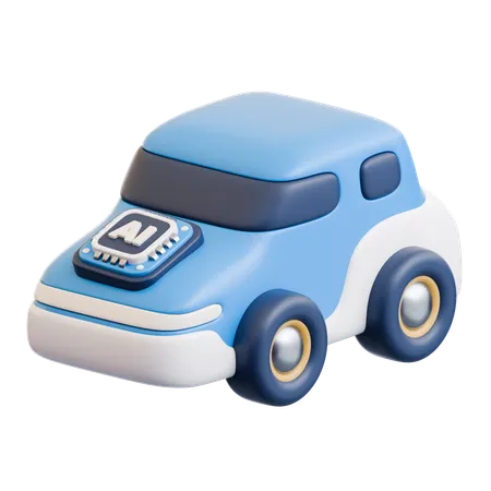 Ai Car  3D Icon