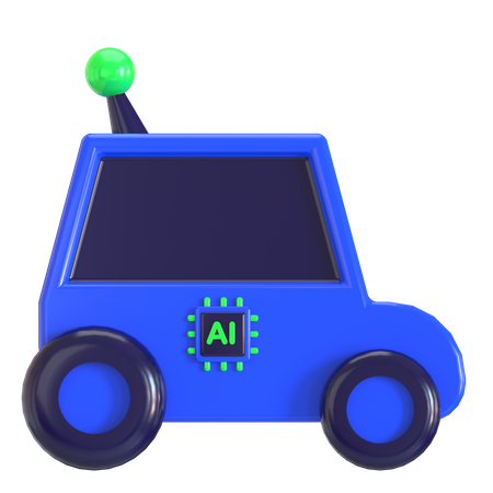 Ai Car  3D Icon