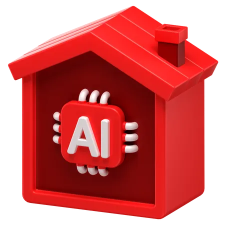 Ai casa  3D Icon