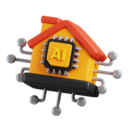 Ai casa  3D Icon