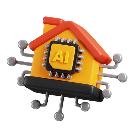 Ai casa  3D Icon