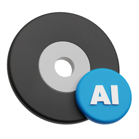 Ai Cd  3D Icon