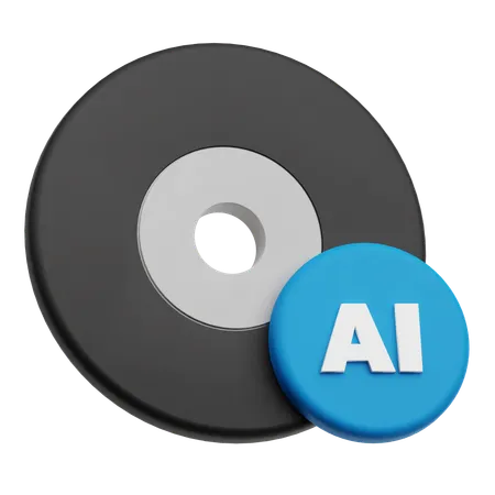 Ai Cd  3D Icon