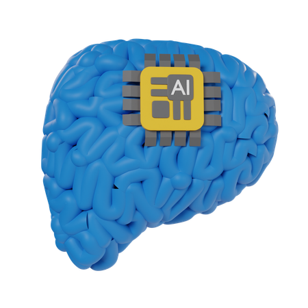 Ai Cérebro  3D Icon