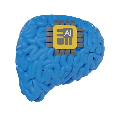 Ai Cérebro  3D Icon