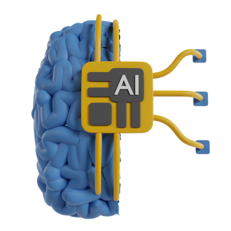 Ai Cérebro  3D Icon