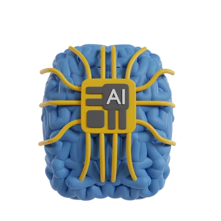 Ai Cérebro  3D Icon