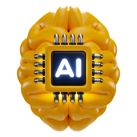 Ai Cérebro  3D Icon