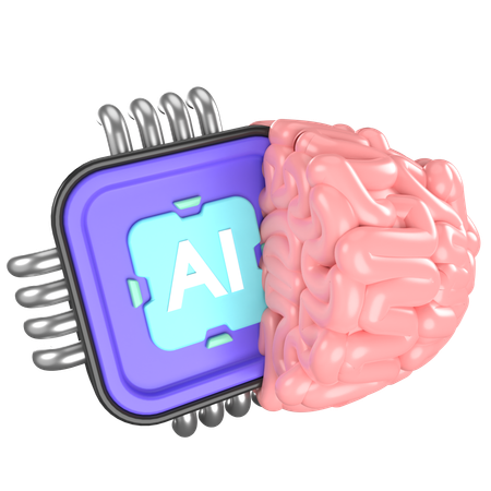 Ai Cérebro  3D Icon