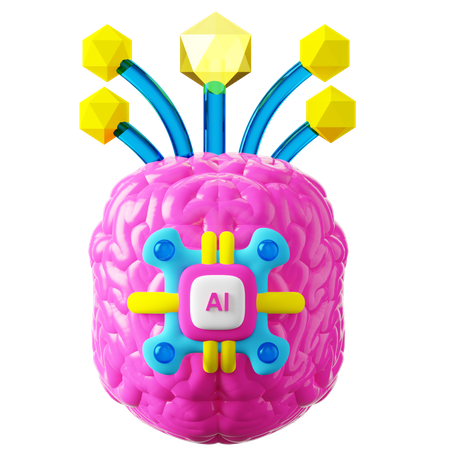 Ai Cérebro  3D Icon