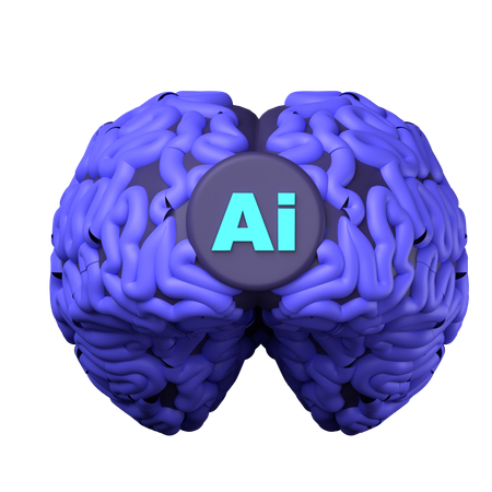 Ai Cérebro  3D Icon