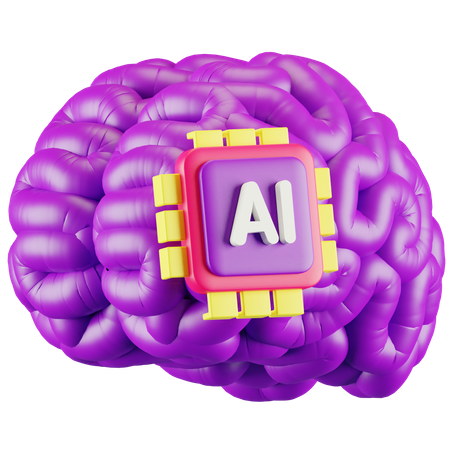 Ai Cérebro  3D Icon