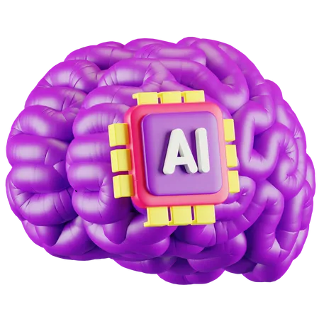 Ai Cérebro  3D Icon