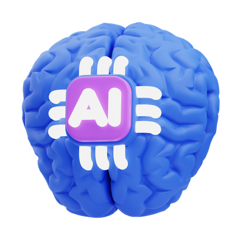 Ai Cérebro  3D Icon