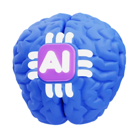 Ai Cérebro  3D Icon