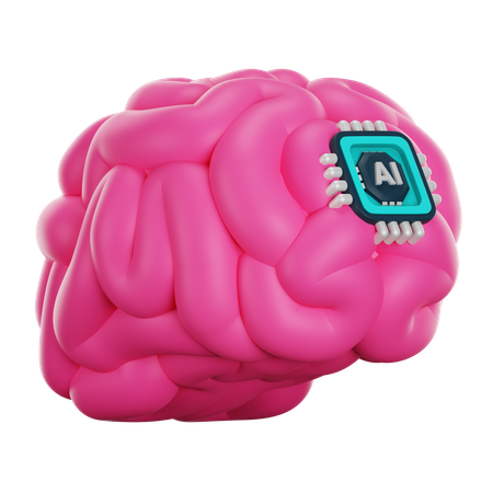 Ai Cérebro  3D Icon