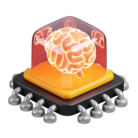 Tem chip cerebral  3D Icon