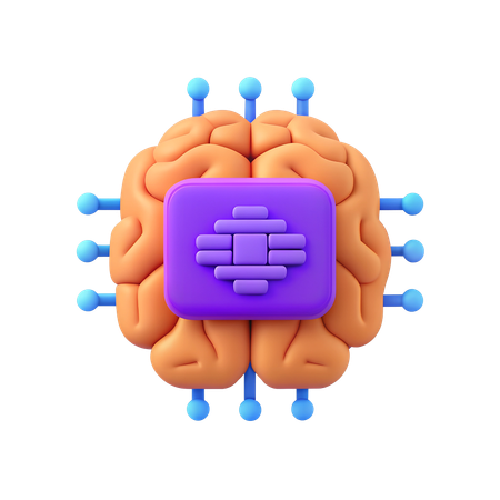 Circuit cérébral ai  3D Icon