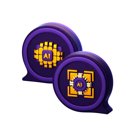 Ai Chat  3D Icon