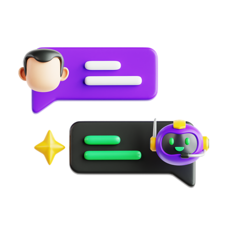 KI-Chat  3D Icon
