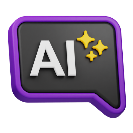 AIチャット  3D Icon