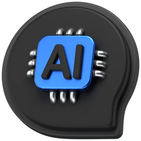 Chat de IA  3D Icon