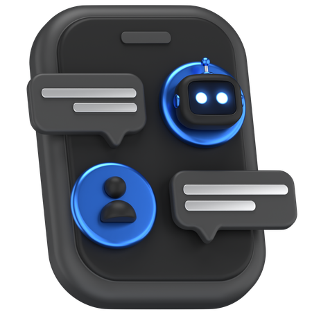 Chat de IA  3D Icon