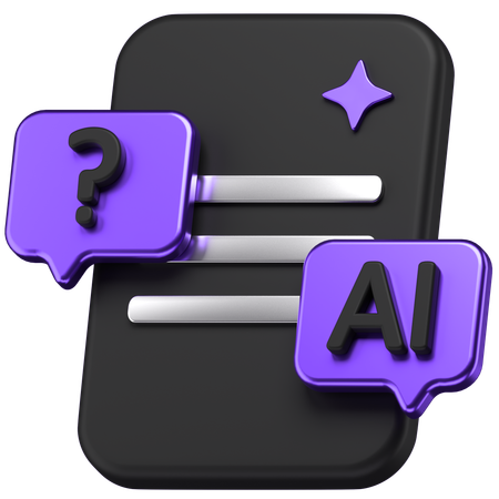 Ai Chat  3D Icon