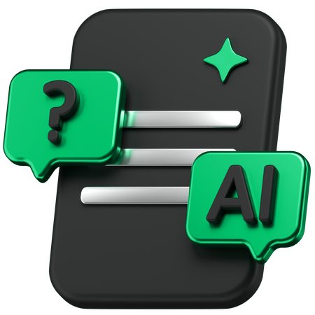 Ai Chat  3D Icon