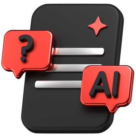 Ai Chat  3D Icon