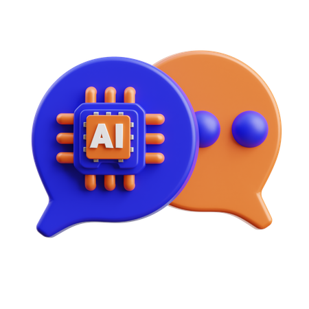 AI Chat  3D Icon
