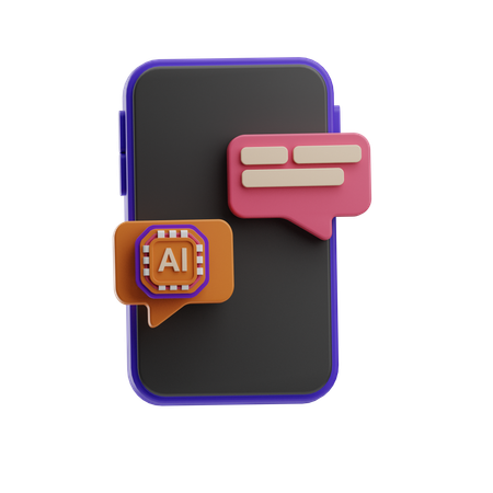 AI Chat  3D Icon