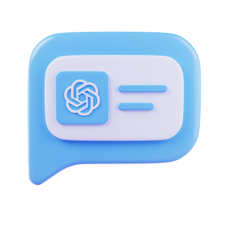 AI Chat  3D Icon