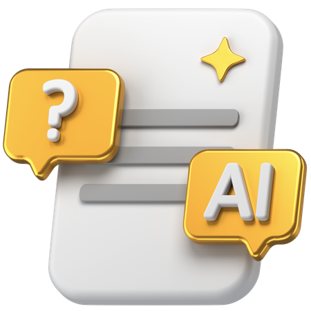 Ai Chat  3D Icon