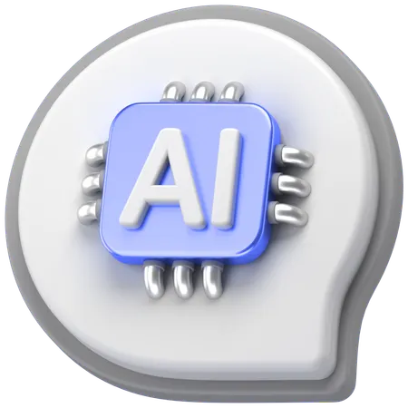 KI-Chat  3D Icon